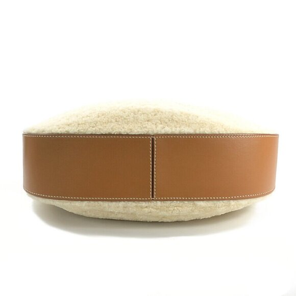 Auth TOD’S Shoulder Bag Beige/Brown Bore/Leather - Picture 4 of 15